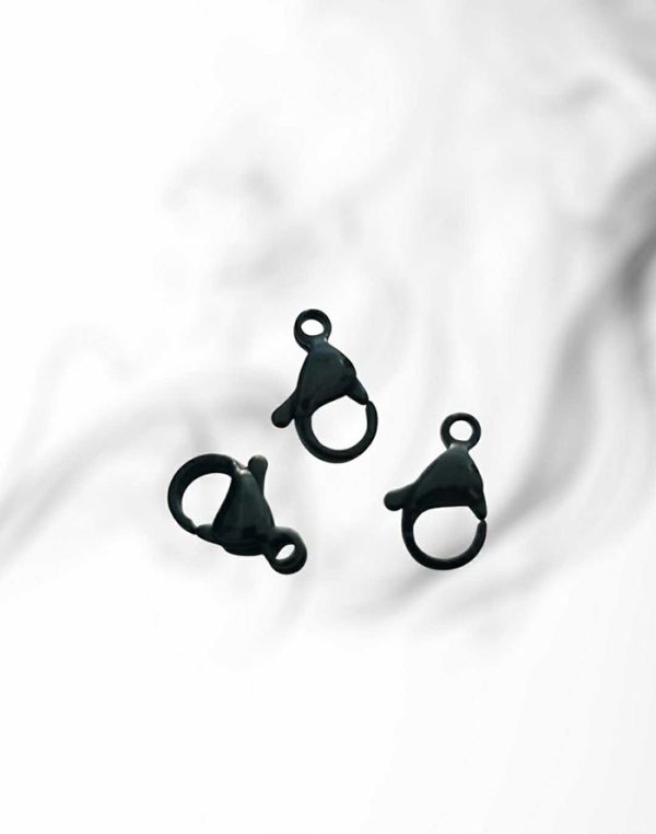 Hiruški čelik kopče crne 5 komada (13 mm)
