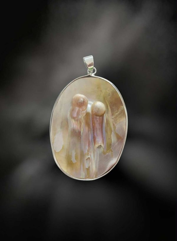 Privezak poludrago kamenje-silver okvir