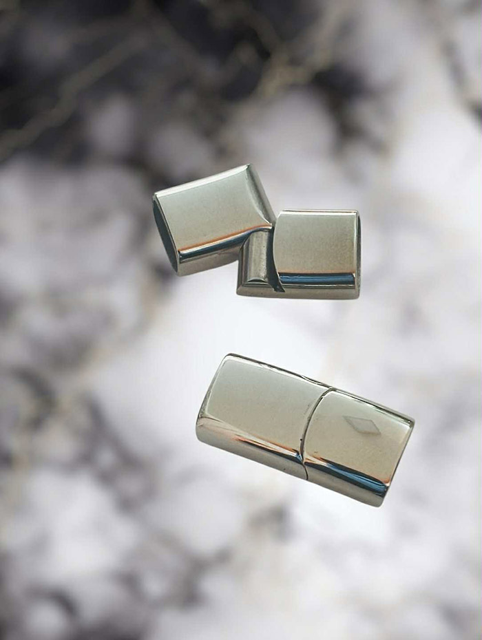Magnetna kopča za kožu – silver – Repro shop ORANZ